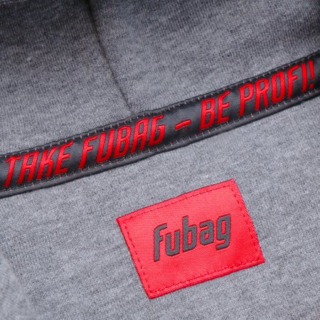 Серо-красная толстовка Fubag с капюшоном  размер L в Мурманске фото
