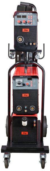 Сварочный полуавтомат INMIG 500T DW SYN + Подающий механизм DRIVE INMIG DW SYN + Шланг-пакет 5 м + Горелка FB 500 3 м + Блок жидкостного охлаждения + Тележка в Мурманске фото