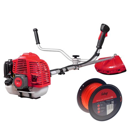 Бензиновый триммер FUBAG FPT 52 + Триммерная леска  сечение витой квадрат L 130 м * 2,4 мм в ПОДАРОК