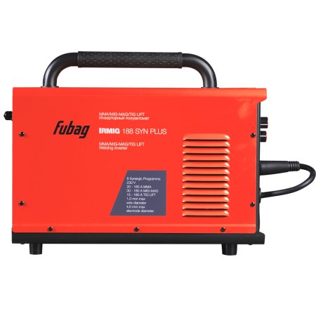 FUBAG Сварочный полуавтомат IRMIG 188 SYN PLUS + Горелка FB 250 3m + Маска сварщика Хамелеон IR 9-13N S  + Сварочные краги на подкладке красные FWGN 10R в ПОДАРОК в Мурманске фото