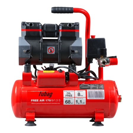 Компрессор безмасляный малошумный FUBAG Свободный Воздух (Free Air) 170/9/1.5 S в Мурманске фото