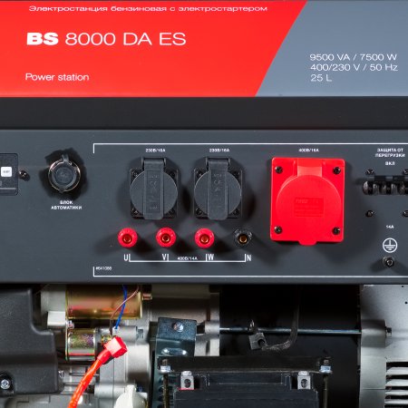 Бензиновый генератор FUBAG BS 8000 DA ES (трехфазный) с электростартером и коннектором автоматики в Мурманске фото
