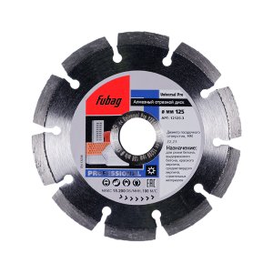Алмазный отрезной диск FUBAG Universal Pro диам. 125/22.2 в Мурманске фото