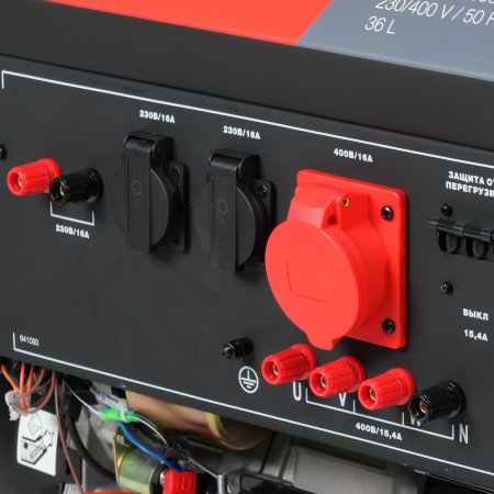 Бензиновый генератор FUBAG BS 9000 DA ES (трехфазный) с электростартером и коннектором автоматики в Мурманске фото