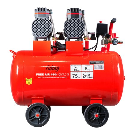 Компрессор безмасляный малошумный FUBAG Свободный Воздух (Free Air) 490/100/4.0 S в Мурманске фото
