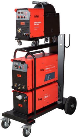 Сварочный полуавтомат INMIG 500T DW SYN + Подающий механизм DRIVE INMIG DW SYN + Шланг-пакет 5 м + Горелка FB 500 3 м + Блок жидкостного охлаждения + Тележка в Мурманске фото